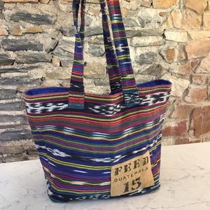 FEED tote, handmade